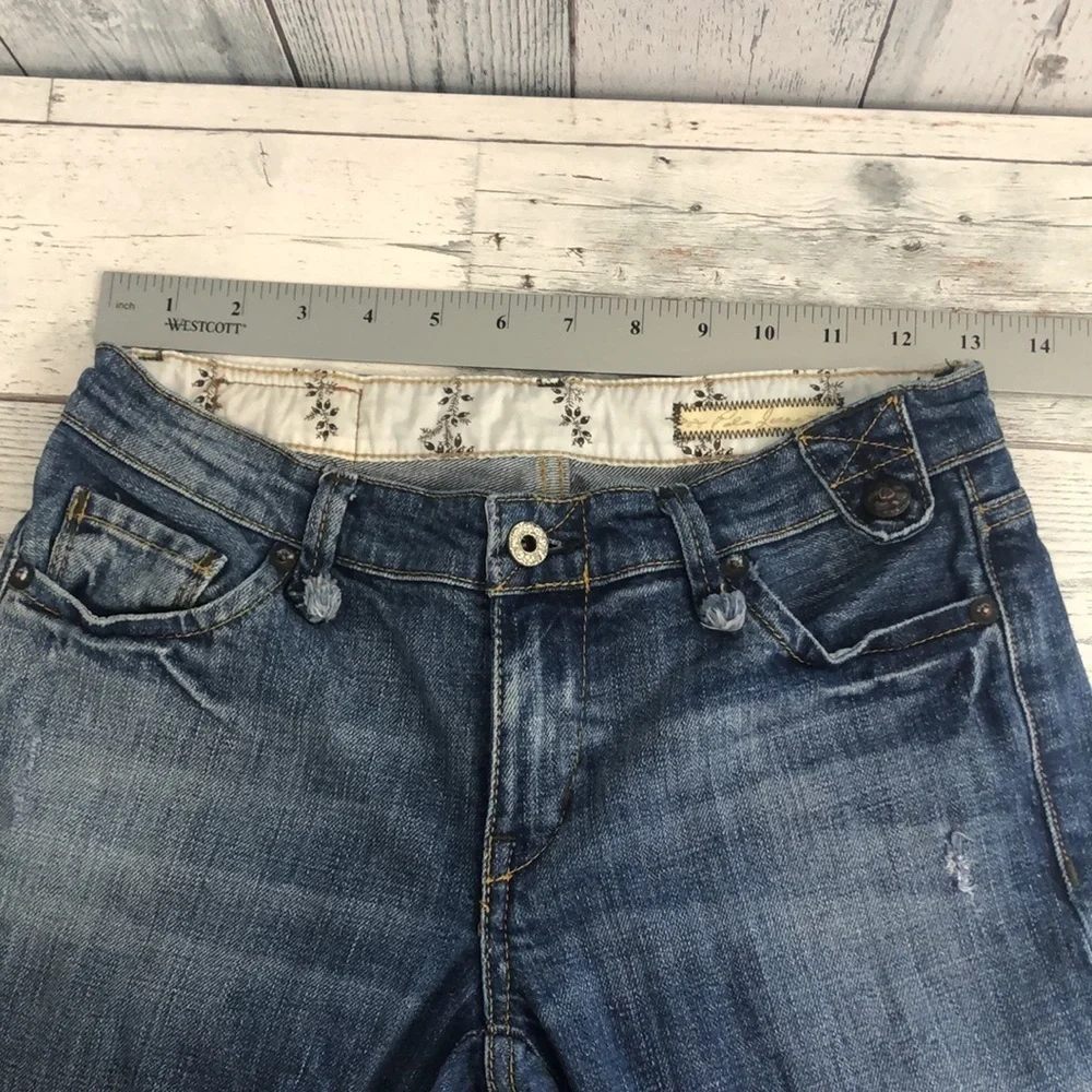 Polo by Ralph Lauren Kelly Stretch Bootcut Distressed Jeans Size 2/26 - Picture 7 of 13